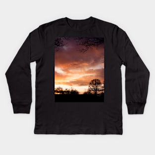Sunset Silhouettes Kids Long Sleeve T-Shirt